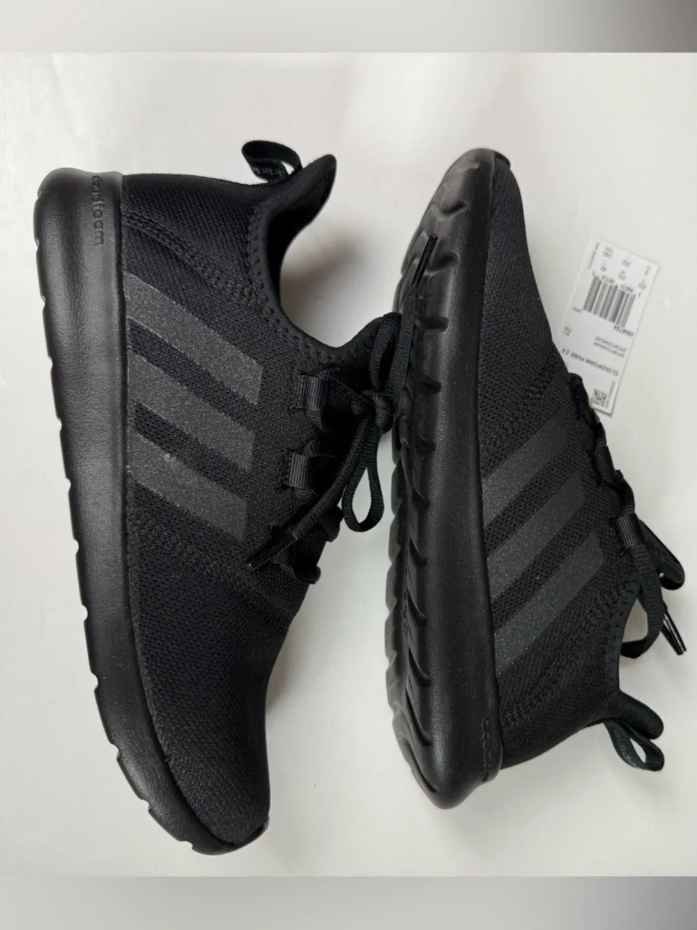 NWT Women’s Adidas Black Cloudfoam Pure 2.0 Sneakers Size 8 - Picture 3 of 7